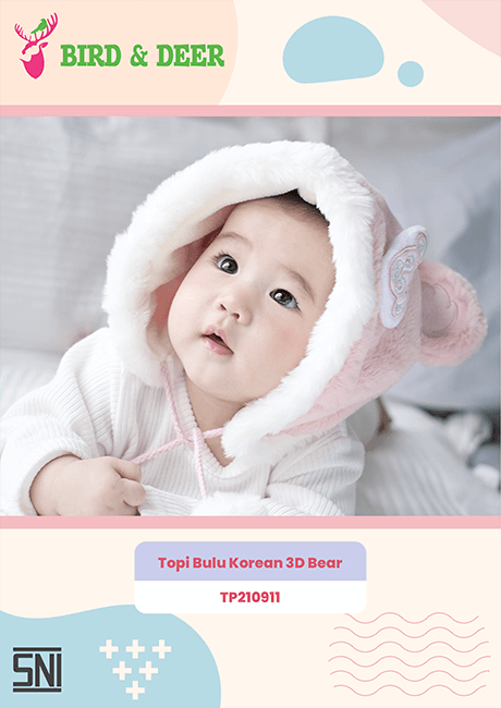 BIRD & DEER - Beragam Fashion Bayi dan Anak yang Lucu-lucu - Topi Kupluk Kaos Kaki Sepatu Baby Prewalker Shoes - Topi Bulu Korean 3D Bear